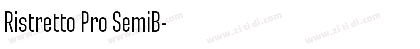 Ristretto Pro SemiB字体转换 Ristretto Pro SemiB字体转换